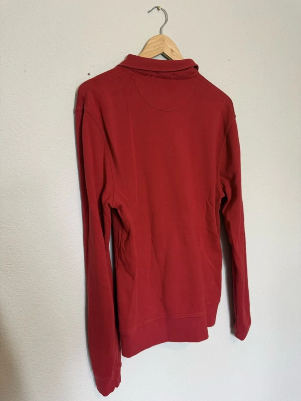 Burberry | Brit Men's Red Quarter-Zip Sweater - L - Picture 2 of 5